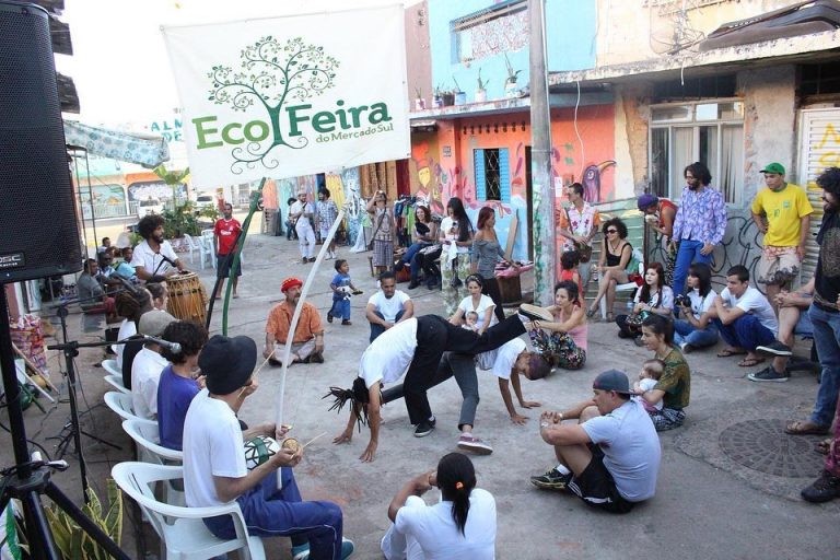Evento cultural na região Mercado Sul, em Taguatinga (DF) - (Foto: Facebook/Mercado Sul Vive)