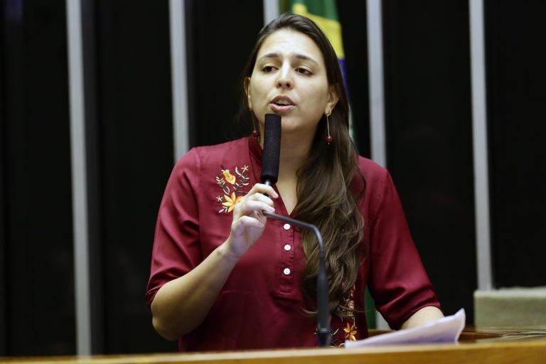 Natália Bonavides disse que Ratinho colocou sua vida em risco - (Foto: Michel Jesus/Câmara dos Deputados)