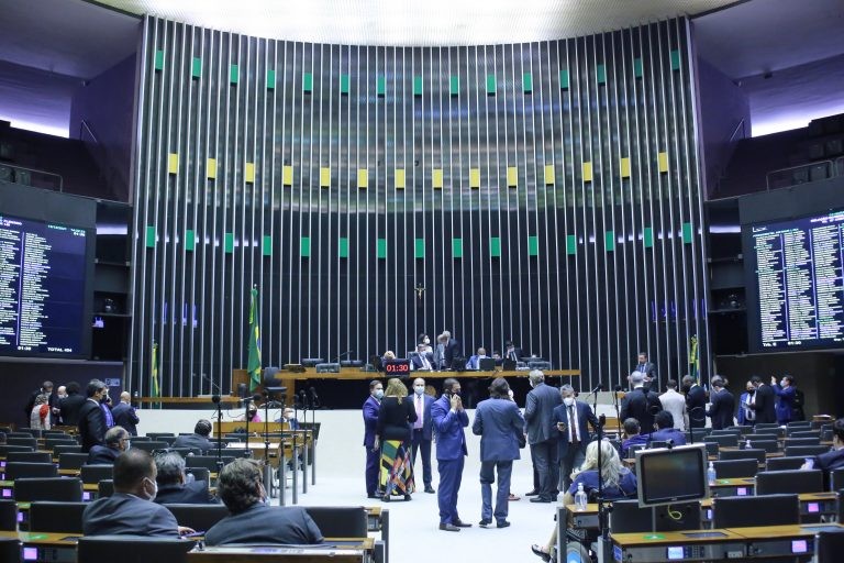 Sessão virtual do Plenário da Câmara - (Foto: Paulo Sergio/Câmara dos Deputados)