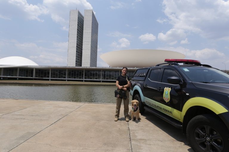 Polícia Legislativa da Câmara conta com o reforço de cães farejadores - (Foto: Michel Jesus/Câmara dos Deputado)