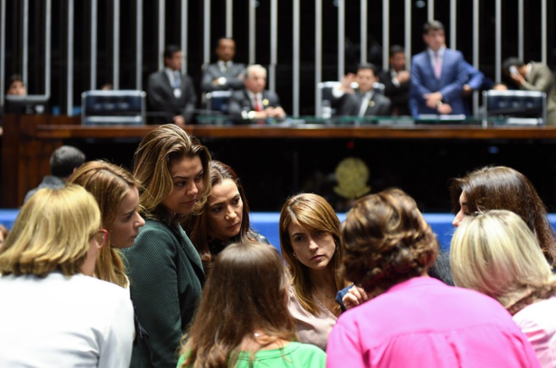 Senadoras em sessão no Plenário, em 2019 - Jefferson Rudy/Agência Senado