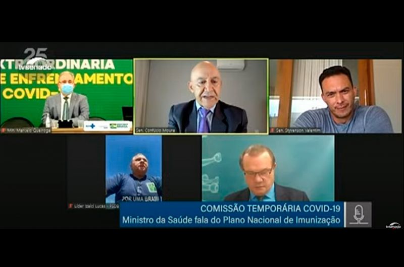 Segundo Queiroga, o governo retirou do cronograma vacinas que ainda não foram aprovadas pela Anvisa, como a Covaxin - Reprodução/Tv Senado