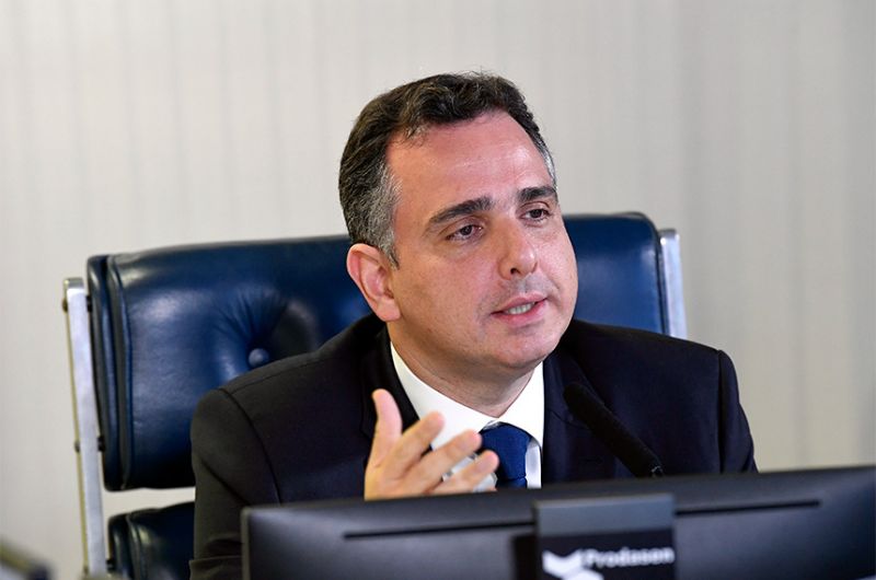 Rodrigo Pacheco, presidente do Senado: "Trata-se de questão interna corporis do Parlamento" - Jefferson Rudy/Agência Senado