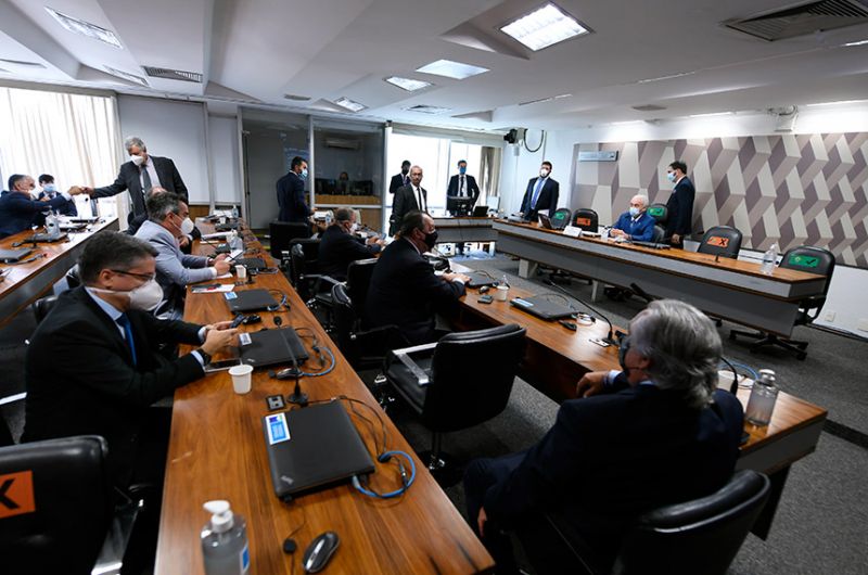 Plenário da CPI da Pandemia na sessão para instalação do colegiado - Edilson Rodrgues/Agência Senado