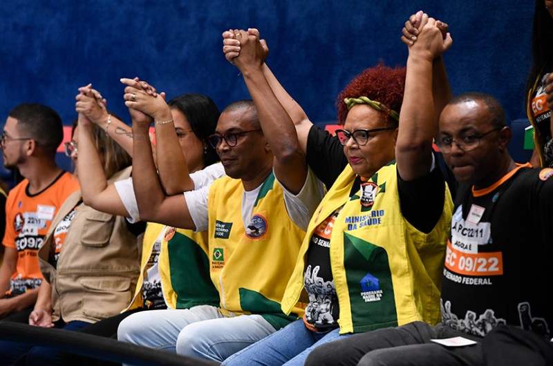 Proposta tramitou por 11 anos no Congresso e foi acompanhada por grande mobilização de agentes comunitários, tanto na CCJ quanto no Plenário. Vai à promulgação - Jefferson Rudy/Agência Senado