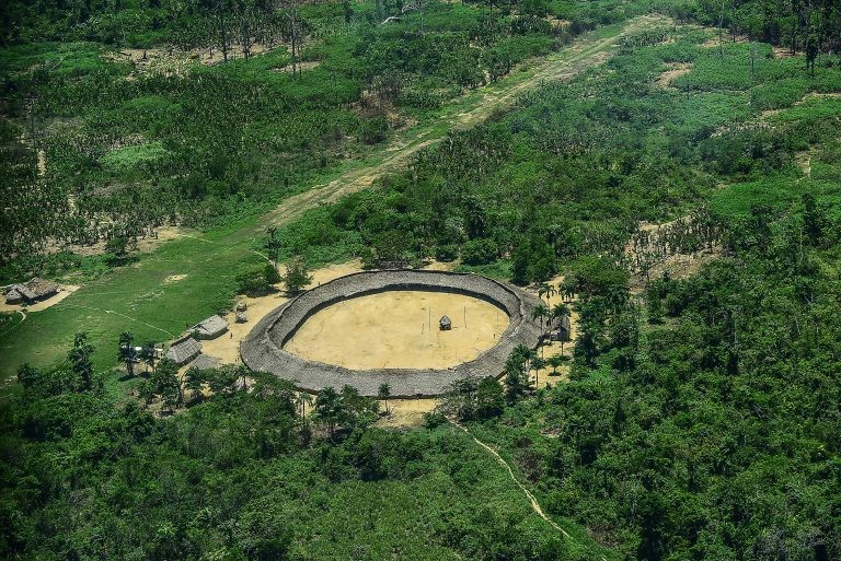 Vista aérea de reserva indígena ianomâmi - (Foto: Leonardo Prado/Procuradoria-Geral da República)