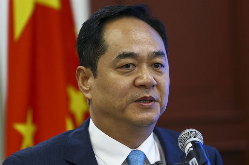 O presidente do Senado fez um convite formal ao embaixador da China no Brasil, para que visite a Casa. A intenção de Rodrigo Pacheco é fortalecer “a parceria estratégica global” entre os dois países - Marcelo Camargo/Agência Brasil