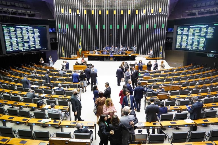 Sessão do Plenário desta quarta-feira - (Foto: Pablo Valadares/Câmara dos Deputados)