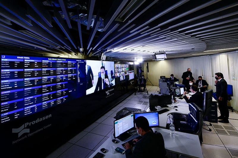 A sessão será remota, comandada a partir do Prodasen