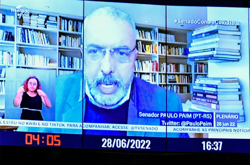 O senador Paulo Paim foi o relator ad hoc do projeto - Waldemir Barreto/Agência Senado