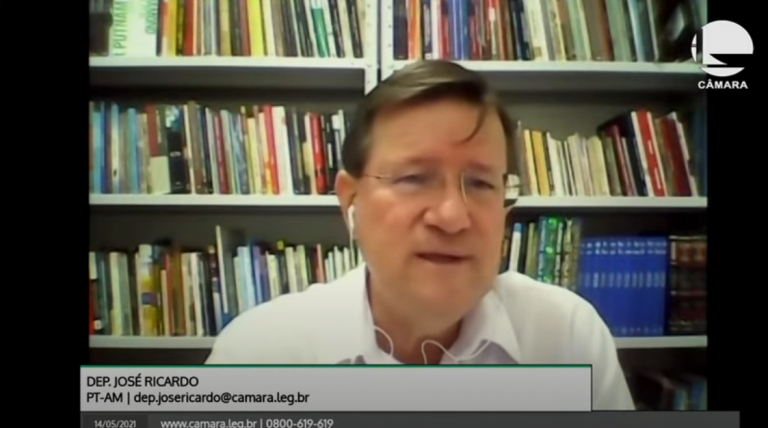 Deputado Jose? Ricardo coordenou a audiência - (Foto: Reprodução)