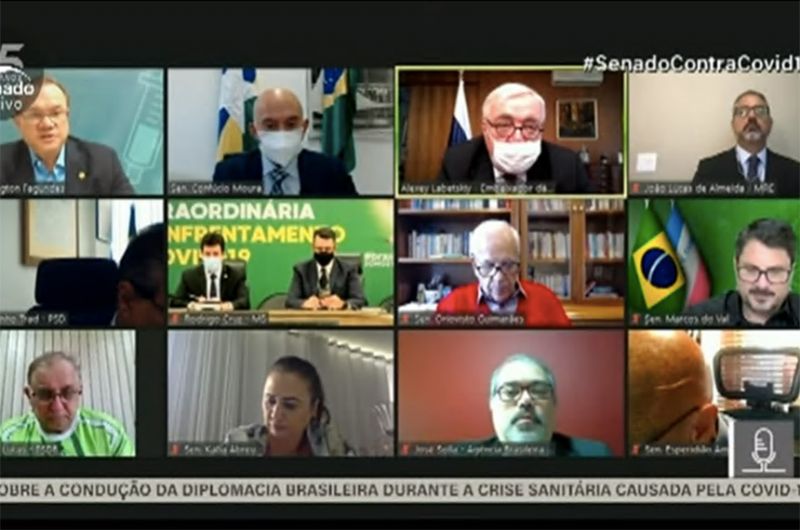 O requerimento foi aprovado em reunião remota do colegiado nesta segunda - Reprodução TV Senado