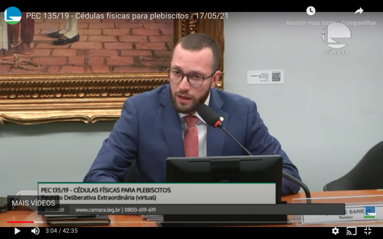 Filipe Barros é o relator da proposta - (Foto: Reprodução YouTube)