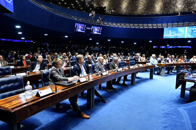A recepção aos observadores internacionais foi realizada no plenário do Senado - Waldemir Barreto/Agência Senado