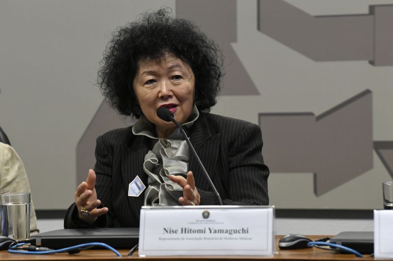 Nise Yamaguchi em debate sobre prevenção do câncer de colo de útero na Comissão de Assuntos Sociais em 10 de março de 2020 - Edilson Rodrigues/Agência Senado
