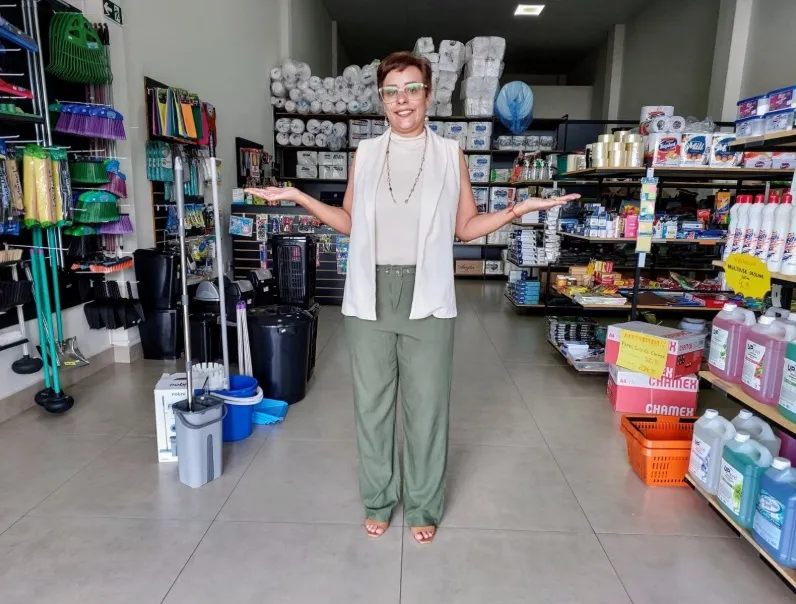 De Maringá, na região noroeste do Paraná, Ester prospera com loja de suprimentos corporativos. Foto: Divulgação