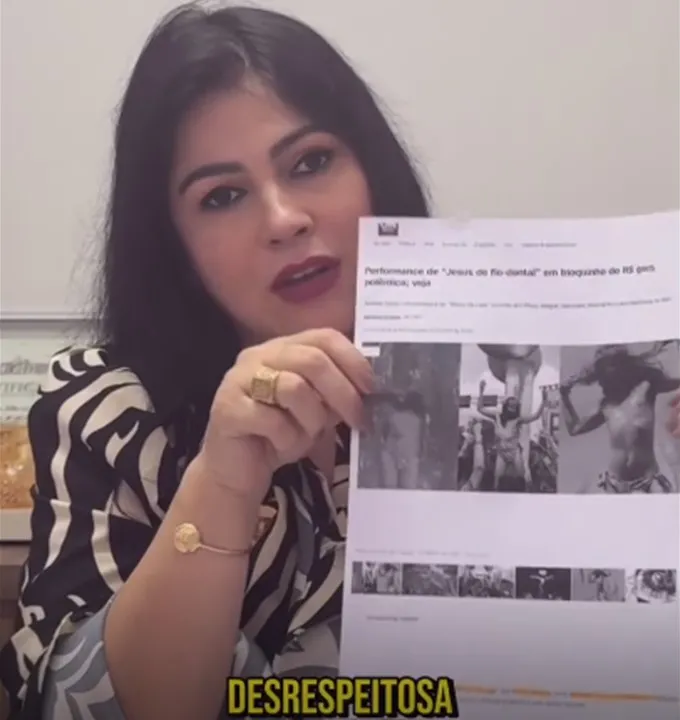 Vereadora foi mais que desrespeitosa e está sendo investigada por crime - Foto: Reprodução - Redes sociais da Vereadora Giselli Bianchini
