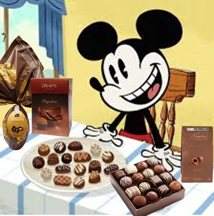 Seitas e mensagens subliminares: Cacau Show e Disney, ambas voltadas para crianças e com parque de diversões