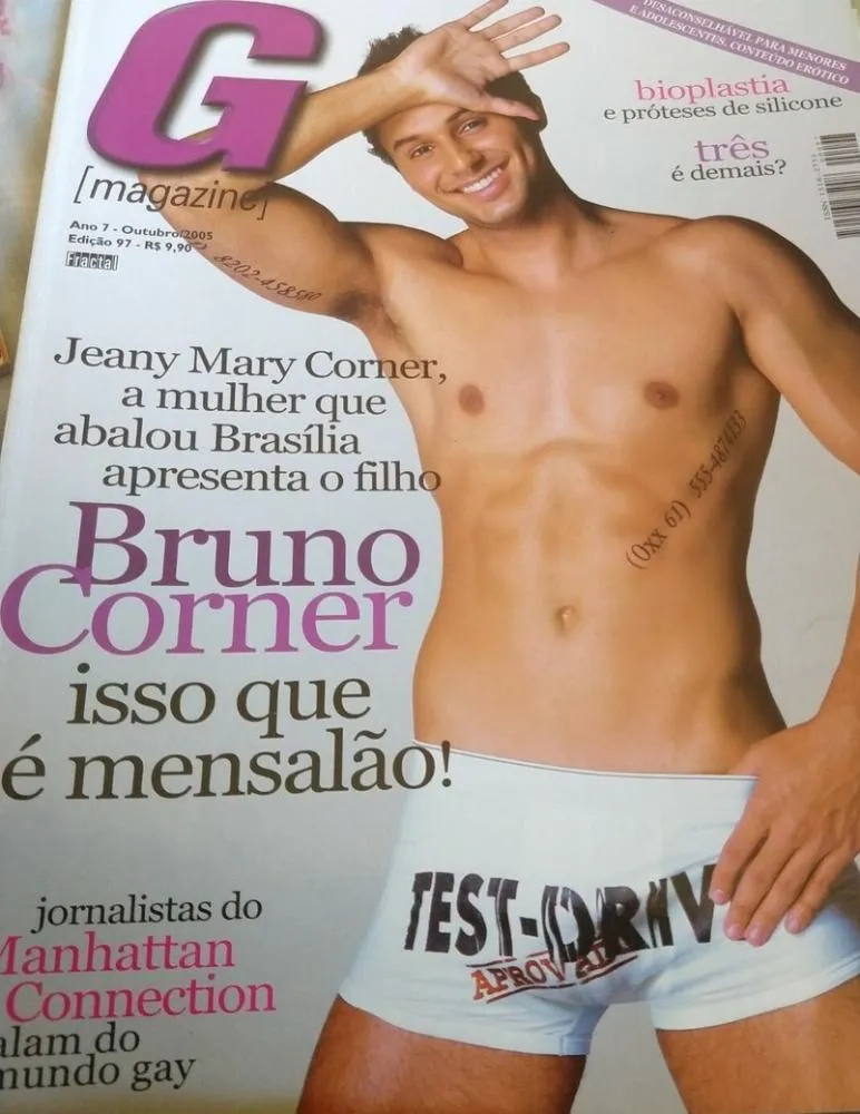 Bruno ganhou notabilidade depois que sua mãe contou, numa entrevista ao programa Flash, de Amaury Jr., que ele fazia o “test drive” das belas meninas contratadas para animar festas em Brasília