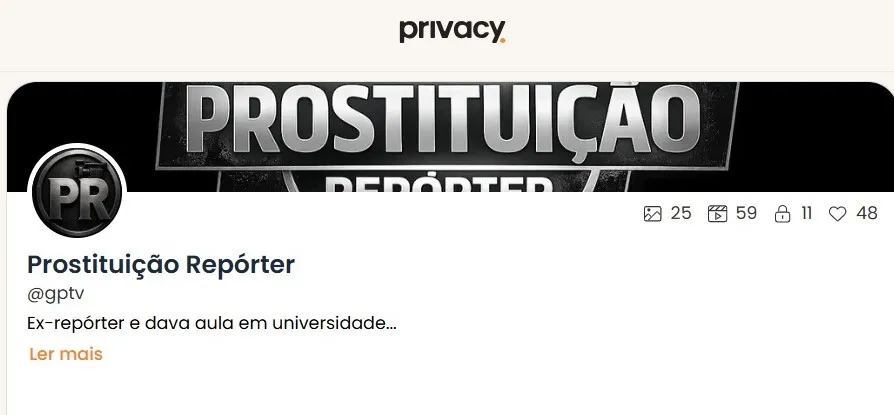 Ex-repórter abandona jornalismo, cria no canal no Privay e afirma: “Hoje todo mundo se acha jornalista, mas poucos entendem o que é jornalismo”
