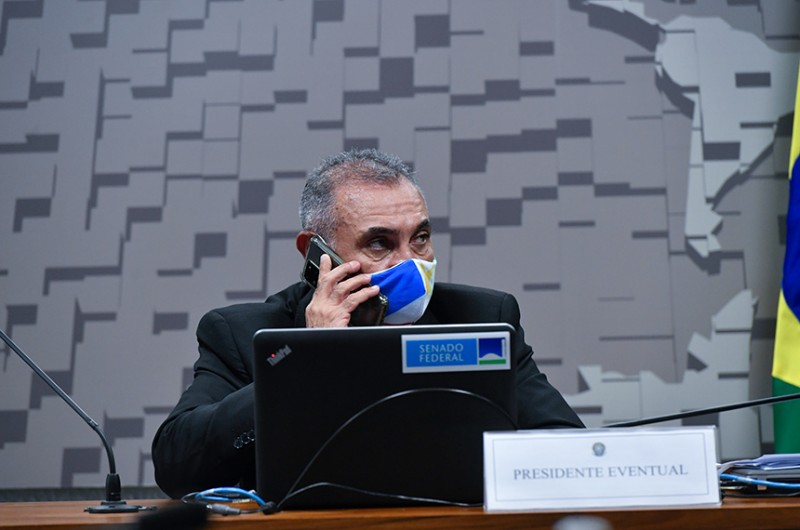Senador Telmário Mota (PROS-RR) tentou instalar a Comissão, no dia 31 de agosto, mas não teve quórum mínimo de parlamentares - Leopoldo Silva/Agência Senado