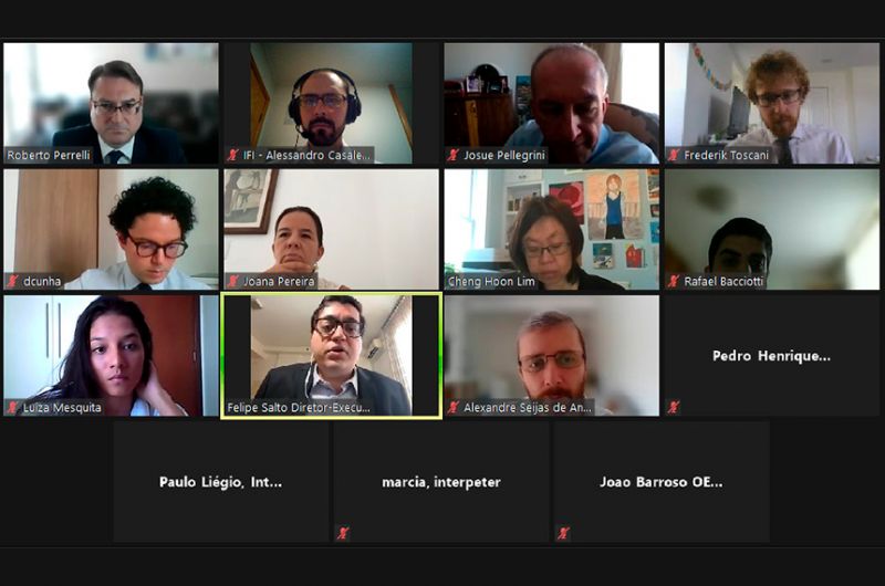 Quadro fiscal do Brasil esteve em pauta na reunião entre os especialistas da IFI — instituição do Senado Federal — e a equipe do FMI - Agência Senado