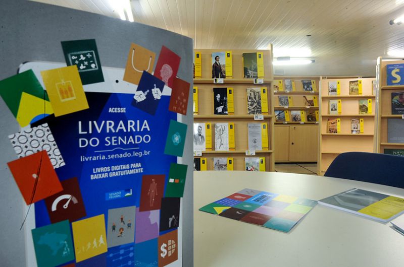 Com apoio das redes sociais do Senado, da Rádio Senado, da TV Senado, do Interlegis e da Biblioteca, as republicações e menções ao perfil da Livraria ajudaram a atrair público para o novo perfil - Jonas Araújo/Núcleo de Intranet