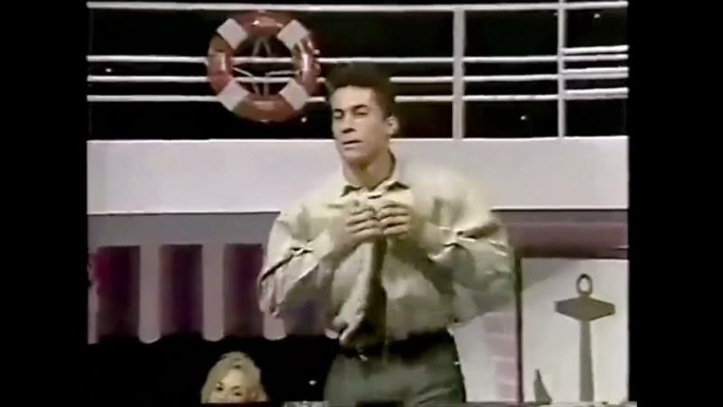 Programa Cocktail - 1991- Casal Margareth e Fabiano Dança Strips 