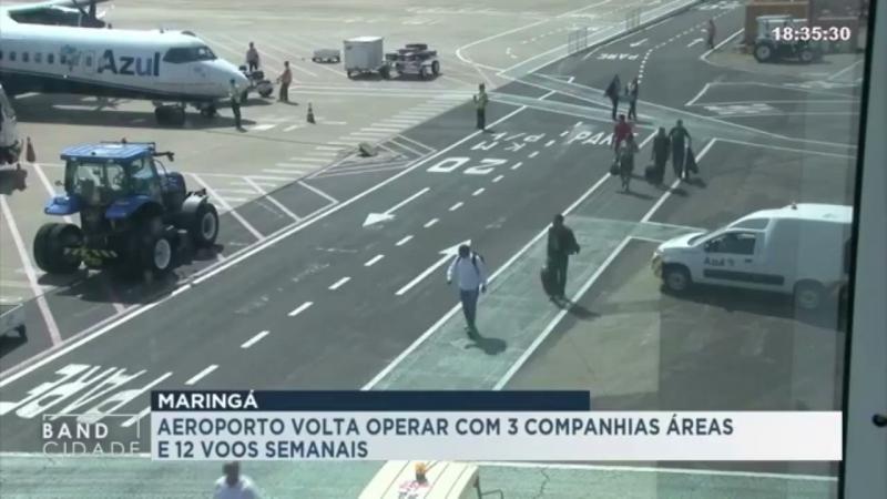 Aeroporta volta a funcionar em Maringá - Michel Hajime